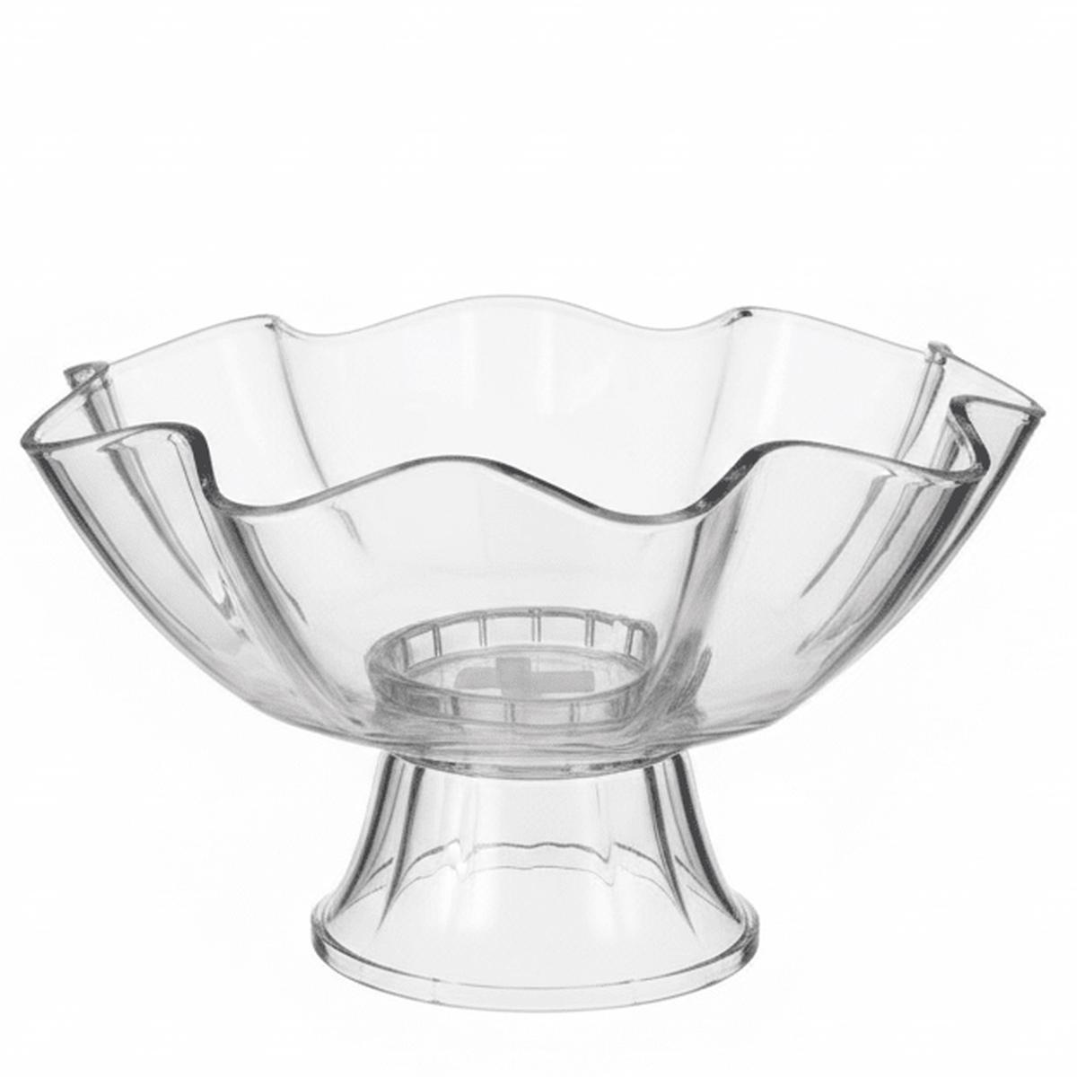AKDC Decorative Acrylic Footed Candy Bowl, Clear Elegant Serving Bowl for Sweets & Snacks  28  13 cm